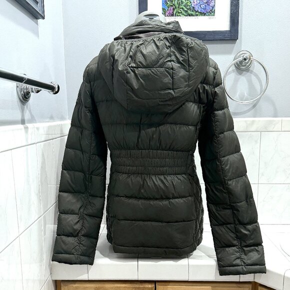 Michael Kors Down Puffer Jacket Packable Quilted Down Khaki Women' Sz Med - Picture 6 of 13